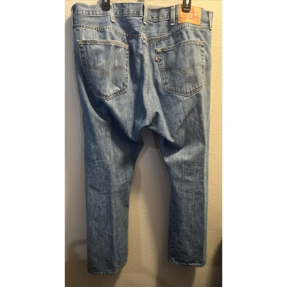 Levi's‎ 501 Jeans Men's 42x30 Blue Button Fly Straight Fit 100% Cotton